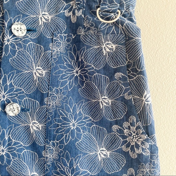 Julien David Vintage Tailored 1980's Look Floral Thread Embroidered Skirt - Picture 7 of 16